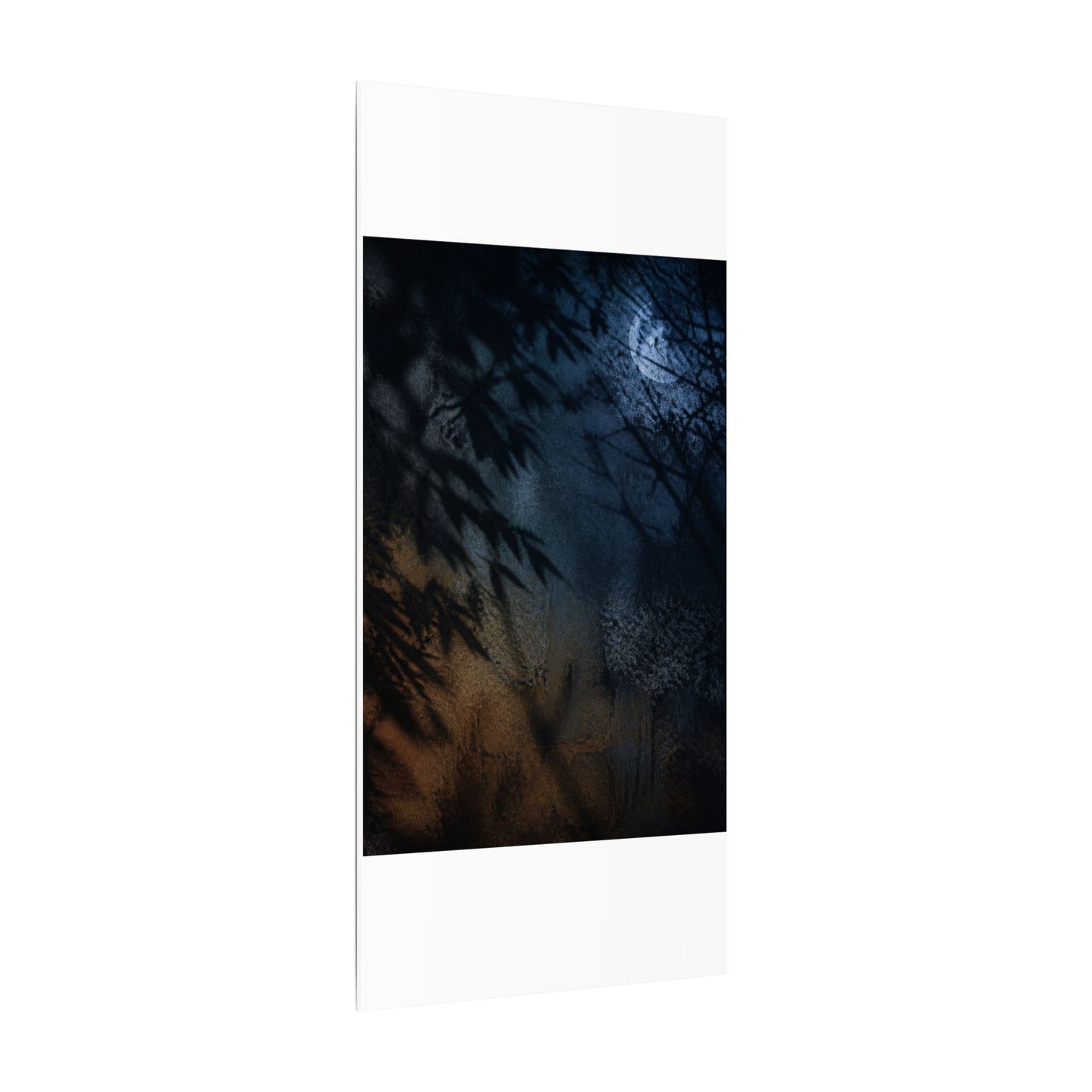 Kanso Shadow Play Canvas Art - Dark Japandi Shadow Zen