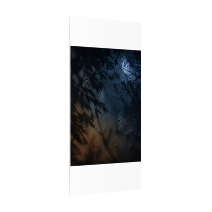 Kanso Shadow Play Canvas Art - Dark Japandi Shadow Zen