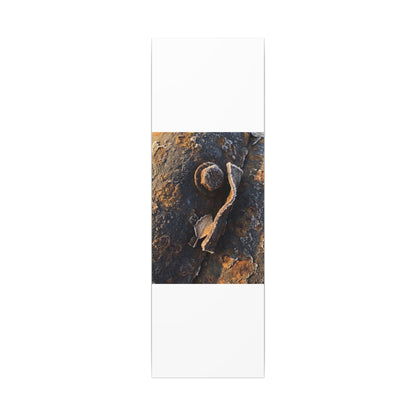 Moody Rust Patina Canvas Art - Moody Minimal Dark Japandi