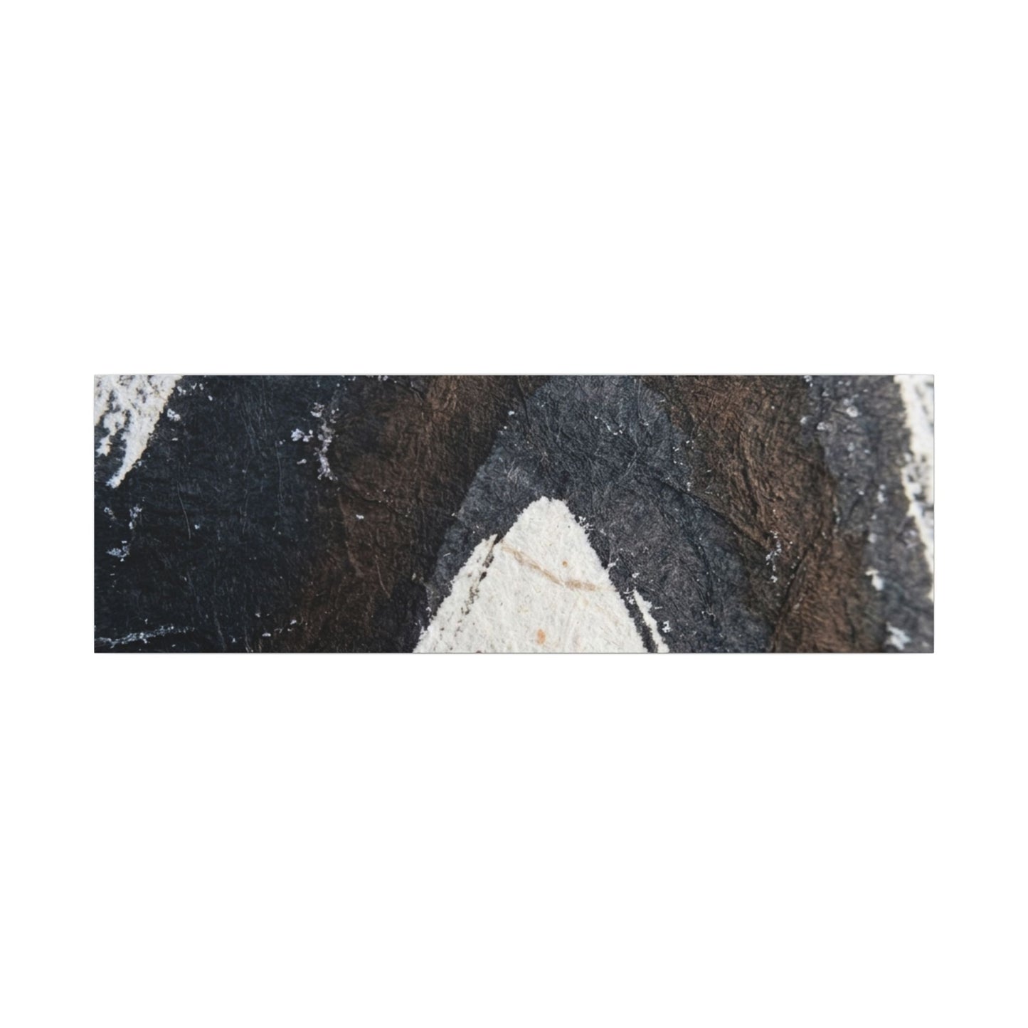Moody Ink Brushstroke Canvas Art - Moody Minimal Dark Japandi