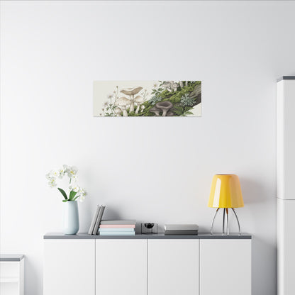 Dried Flowers Spring Canvas Art | Japandi Neutral Design