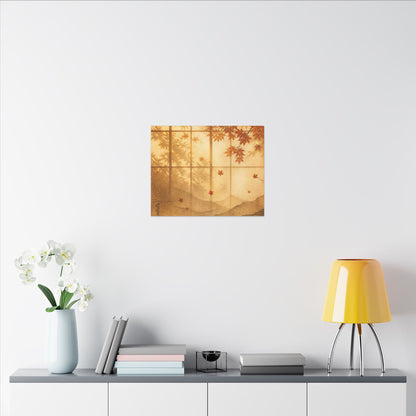 Shoji Screen Texture Canvas Art | Earthy Japandi Art