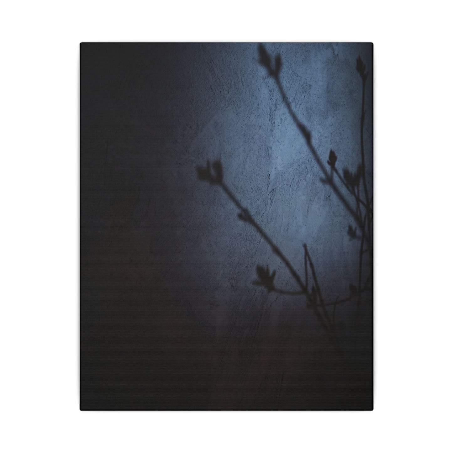 Shadow Play Canvas Art | Spring Dark Japandi Moody Minimal Art