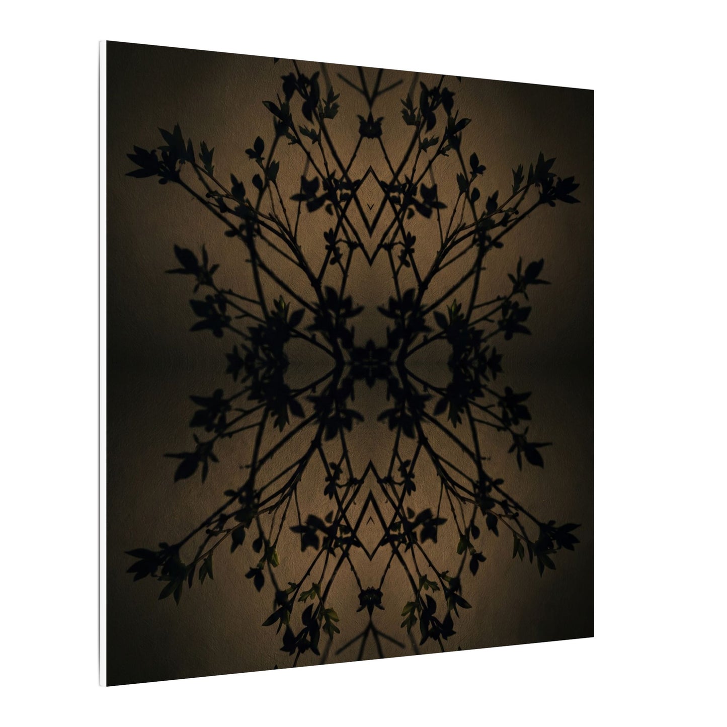 Golden Hour Shadow Play Canvas Art - Dark Japandi Seijaku