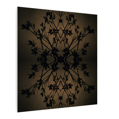Golden Hour Shadow Play Canvas Art - Dark Japandi Seijaku