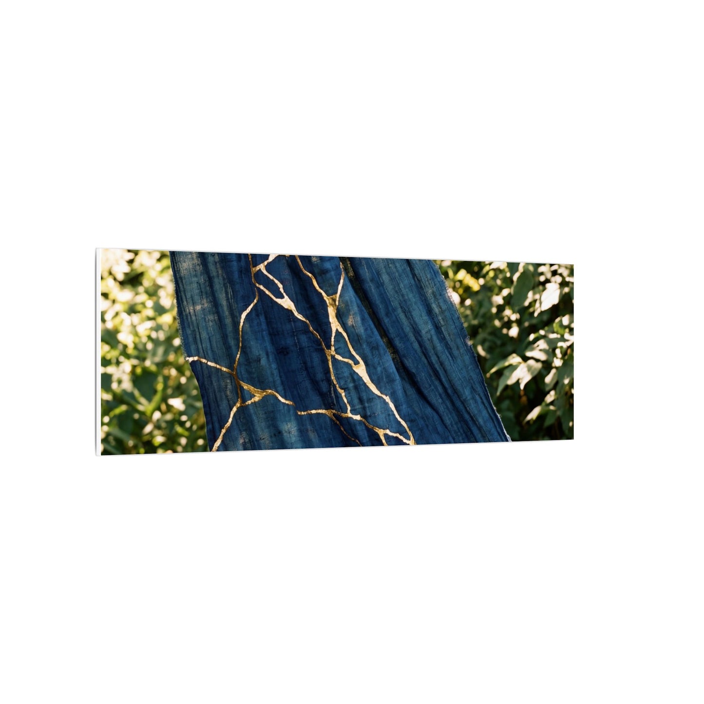 Resilient Silk Drape Canvas Art - Gold Repair Kintsugi