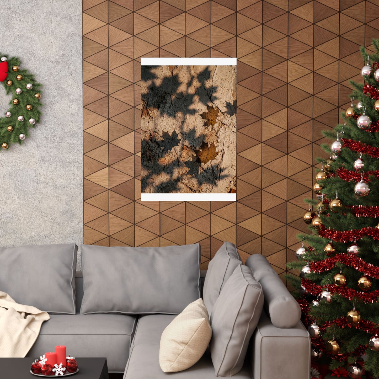 Shadow Play Texture Wall Art Print | Cozy Japandi Art