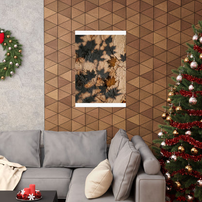 Shadow Play Texture Wall Art Print | Cozy Japandi Art