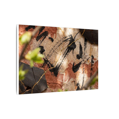 Datsuzoku Ink Brushstroke Canvas Art - Kintsugi Gold Repair