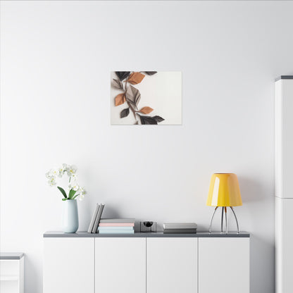 Paper Fold Autumn Canvas Art | Japandi Earthy Design