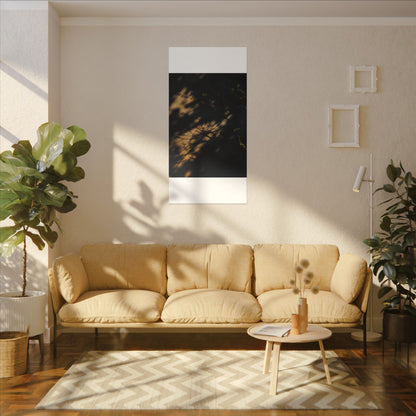 Moody Shadow Play Canvas Art - Moody Minimal Dark Japandi