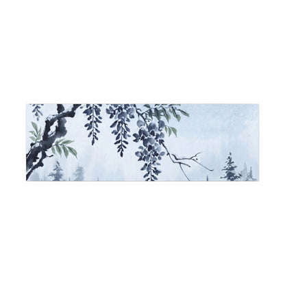 Seijaku Wisteria Canvas Art - Zen Sumi E