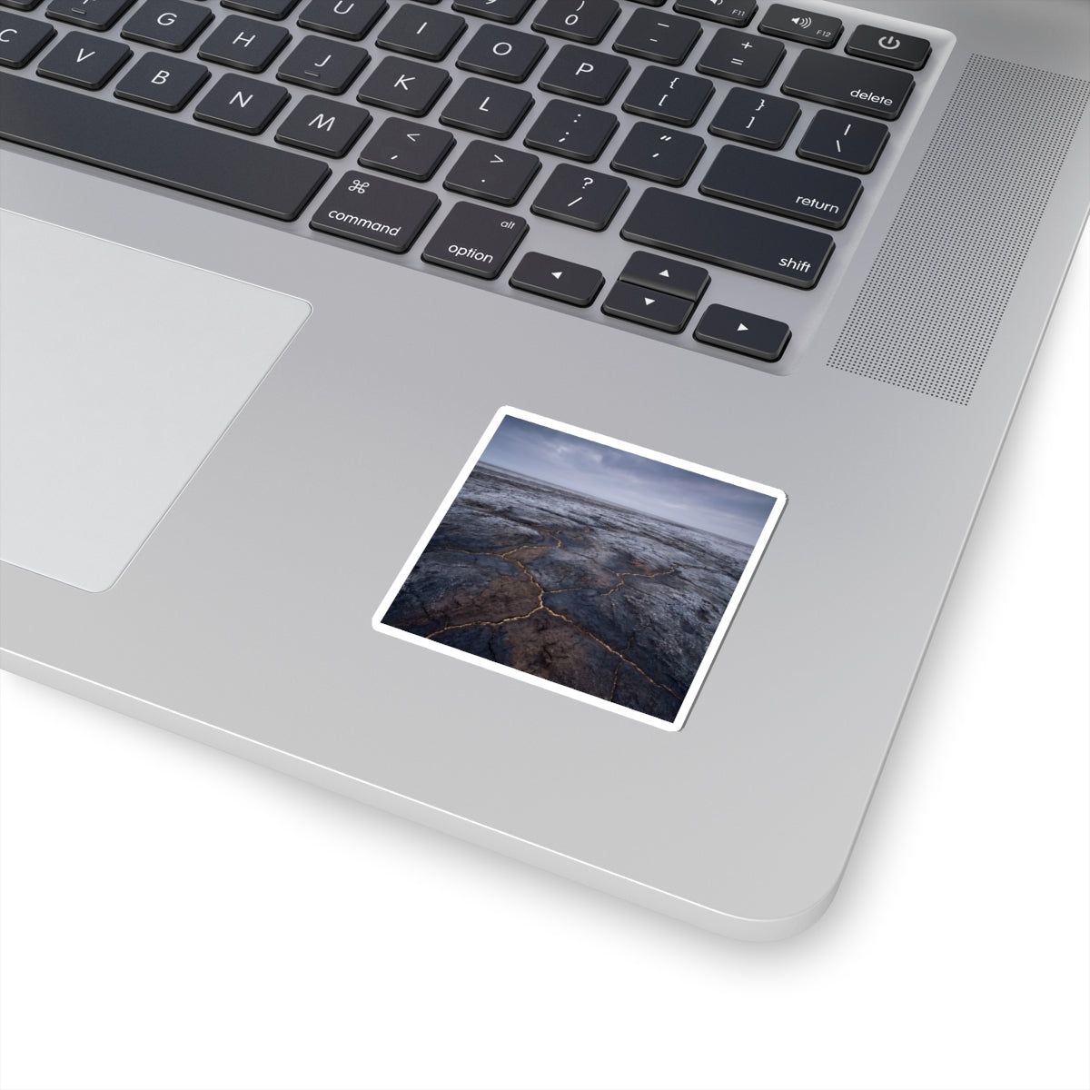 Ma Cracked Earth Sticker - Dark Japandi Dark Texture