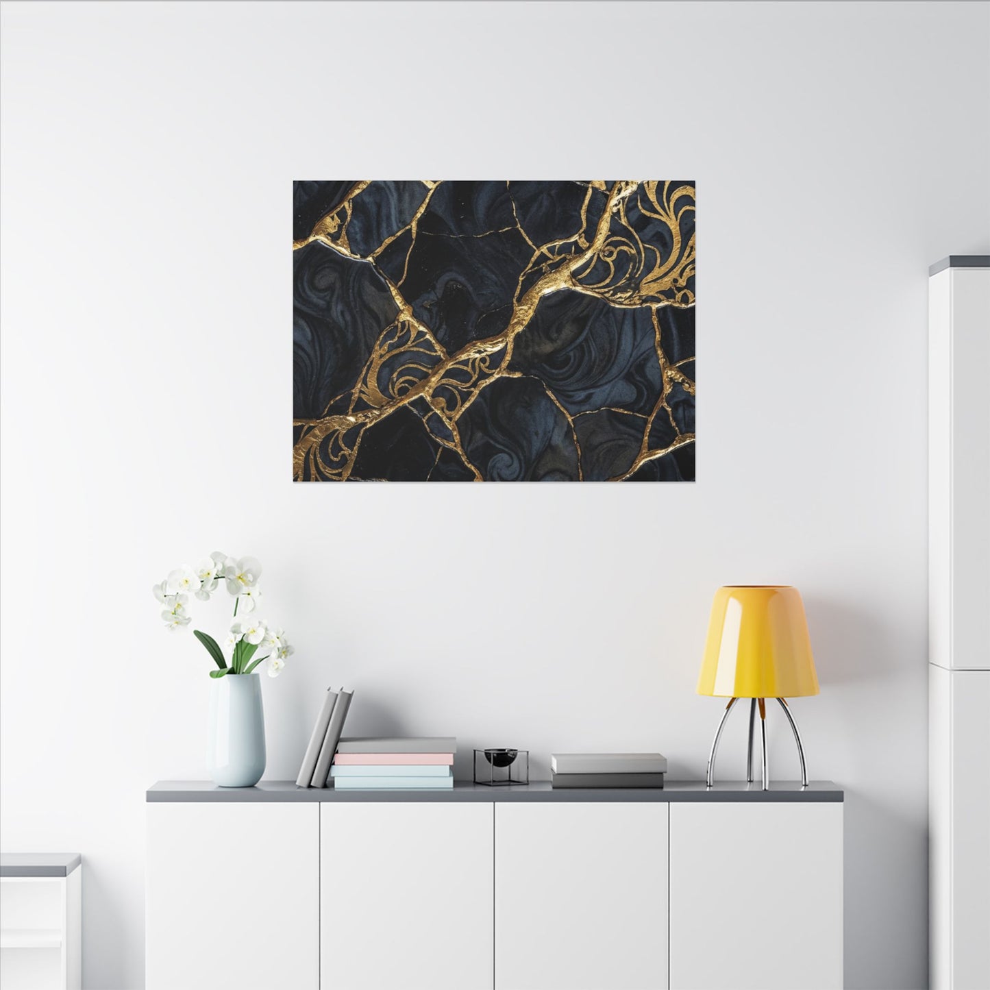 Kintsugi Gold Vein Canvas Art