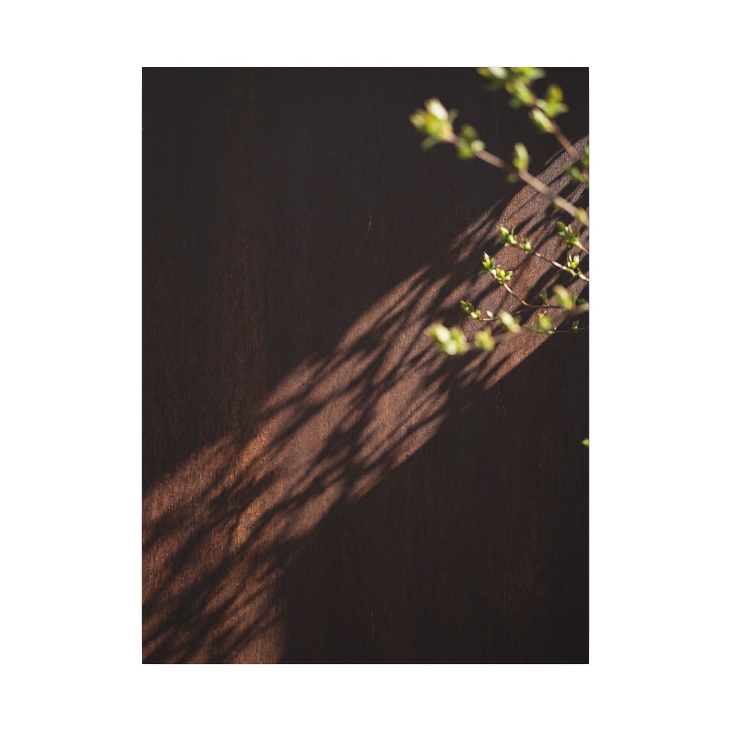 Rust Patina Moody Minimal Canvas Art | Sophisticated Dark Japandi Art