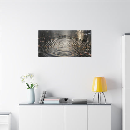 Water Ripple Broken Beauty Canvas Art | Artful Kintsugi Art