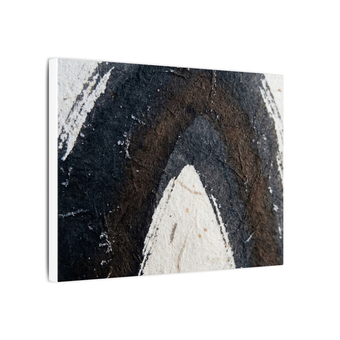 Moody Ink Brushstroke Canvas Art - Moody Minimal Dark Japandi