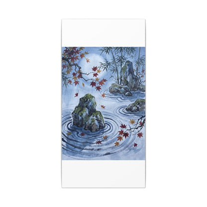Rock Garden Autumn Canvas Art | Zen Tranquil Design