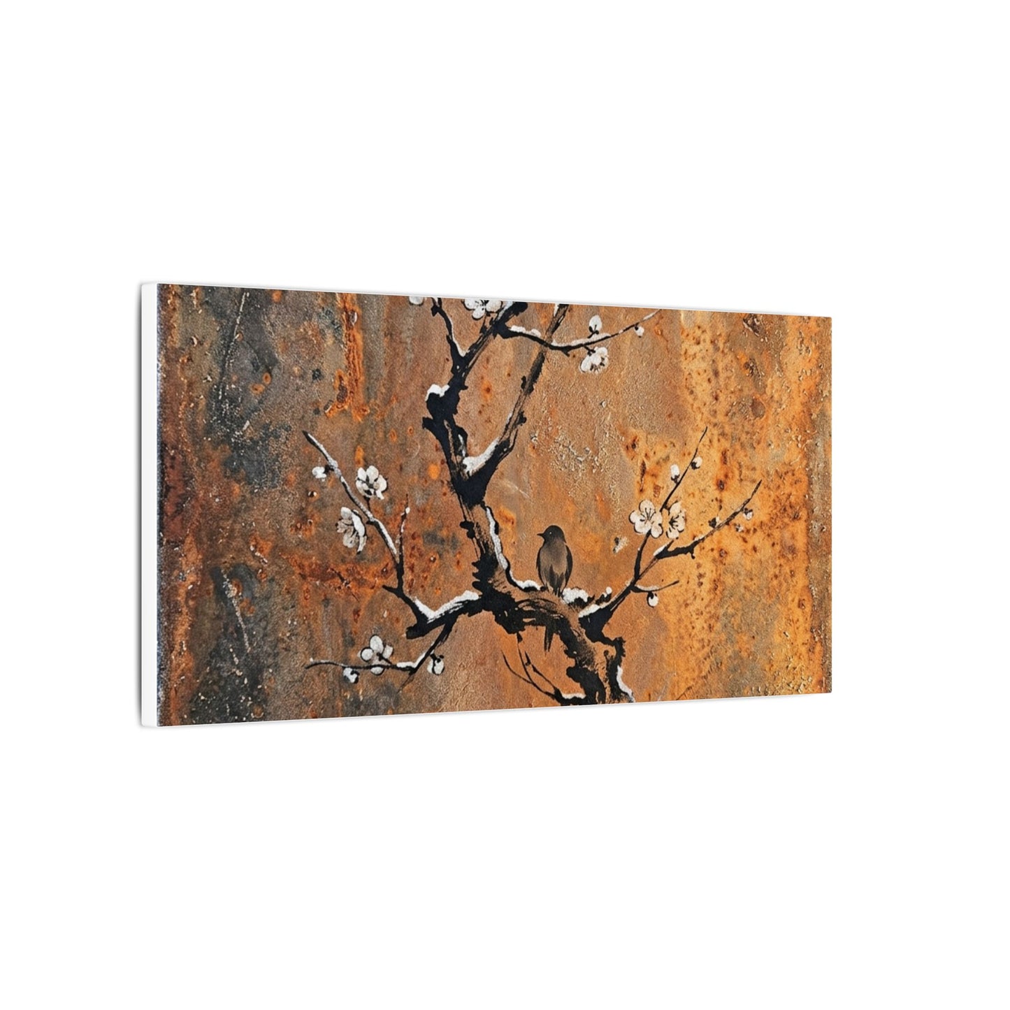 Datsuzoku Rust Patina Canvas Art - Zen Sumi E