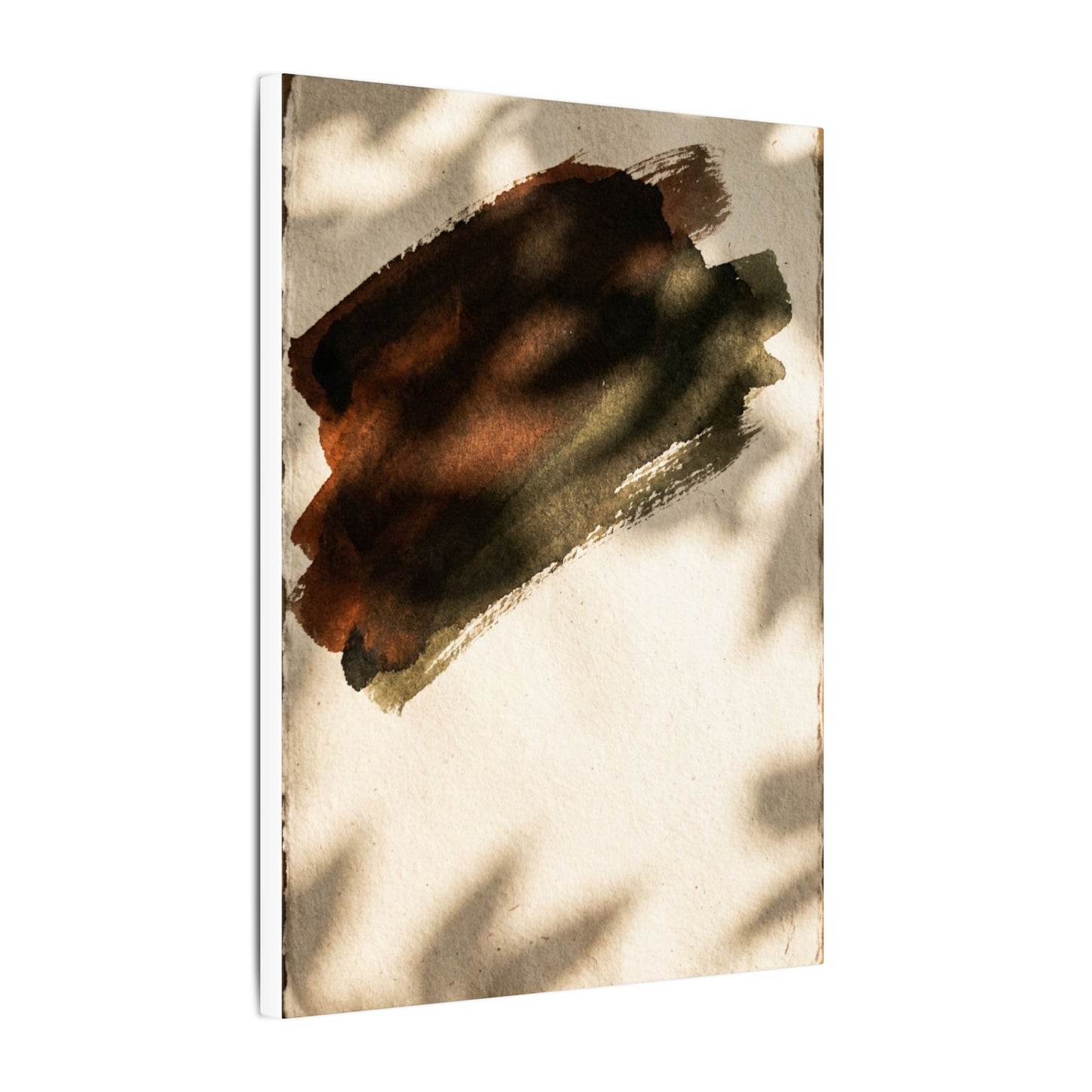 Ink Brushstroke Canvas Art | Summer Dark Japandi Moody Minimal Art