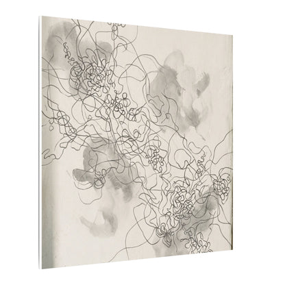 Shadow Play Spring Canvas Art | Dark Japandi Sophisticated Design