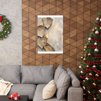 Winter Broken Pottery Watercolor Wall Art Print | Neutral Decor