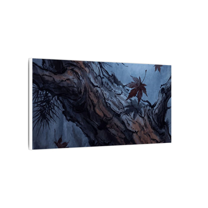 Atmospheric Pine Tree Canvas Art - Shadow Zen Dark Japandi