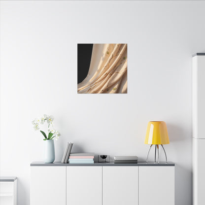 Golden Hour Silk Drape Canvas Art - Kintsugi Fukinsei