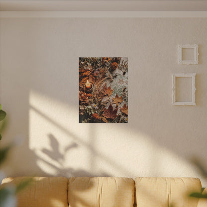 Candlelight Dried Flowers Canvas Art - Japandi Seijaku