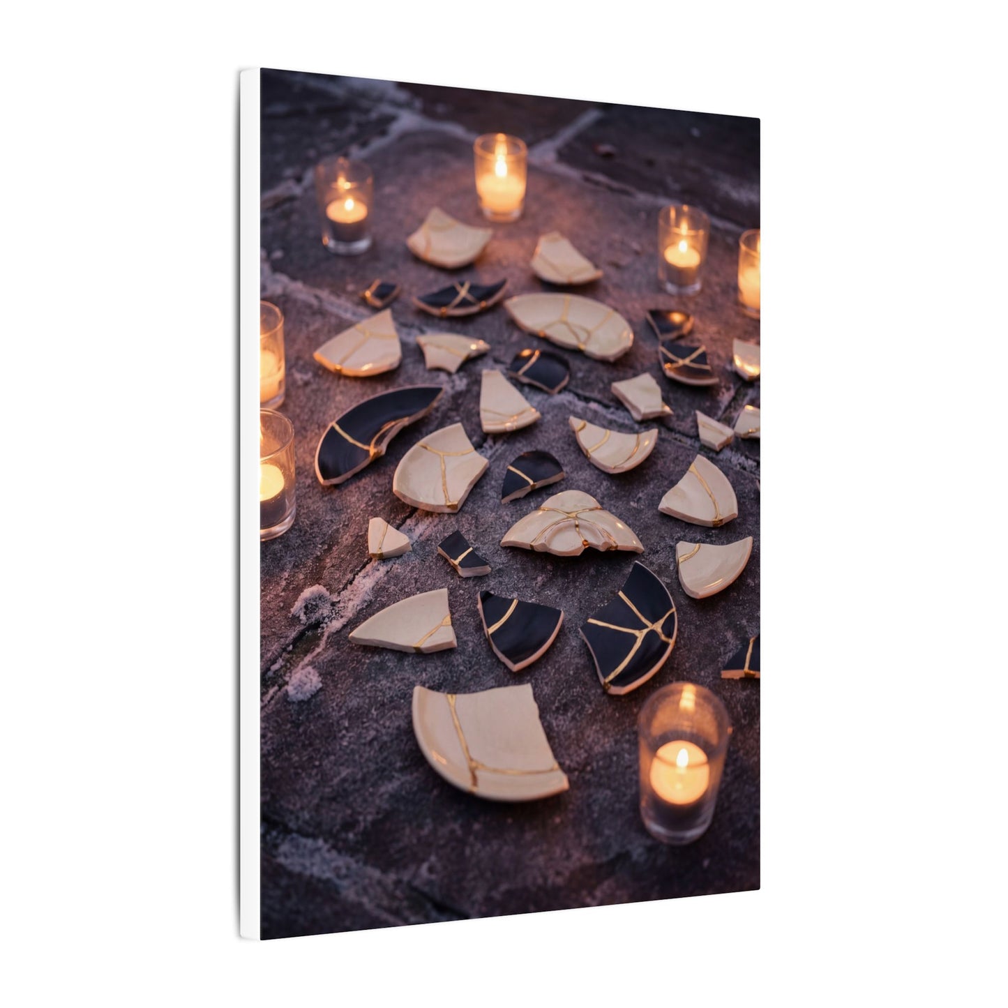 Winter Broken Pottery Broken Beauty Canvas Art | Beautiful Decor