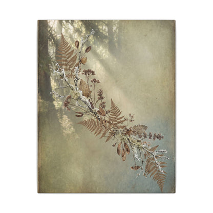 Winter Dried Flowers Forest Whimsy Canvas Art | Earthy Decor