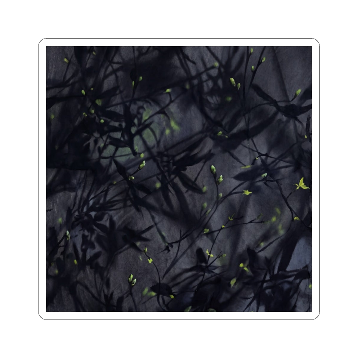 Bold Shadow Play Sticker - Shadow Zen Dark Japandi