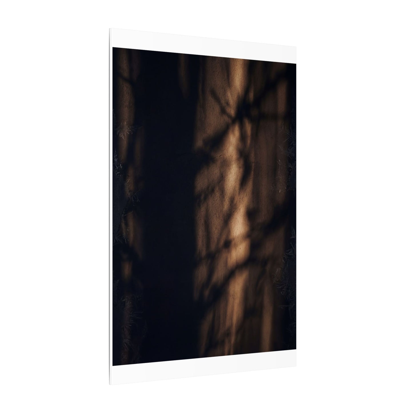 Winter Shadow Play Moody Minimal Canvas Art | Luxurious Decor