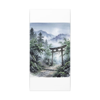 Moonlight Torii Gate Canvas Art - Zen Fukinsei