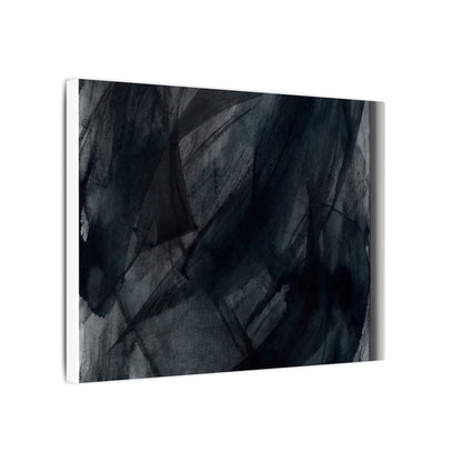Deep Tones Dark Japandi Charcoal Canvas Art