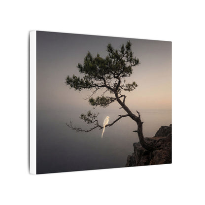 Dawn Pine Tree Canvas Art - Dark Japandi Datsuzoku