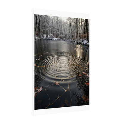 Water Ripple Broken Beauty Canvas Art | Artful Kintsugi Art
