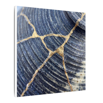 Shibui Water Ripple Canvas Art - Kintsugi Gold Repair