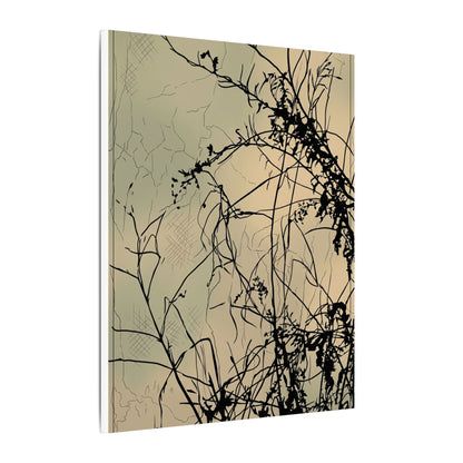 Golden Hour Shadow Play Canvas Art - Japandi Mono No Aware