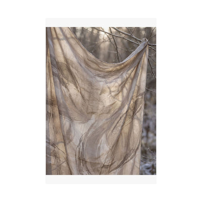 Dappled Silk Drape Wall Art Print - Japandi Ma