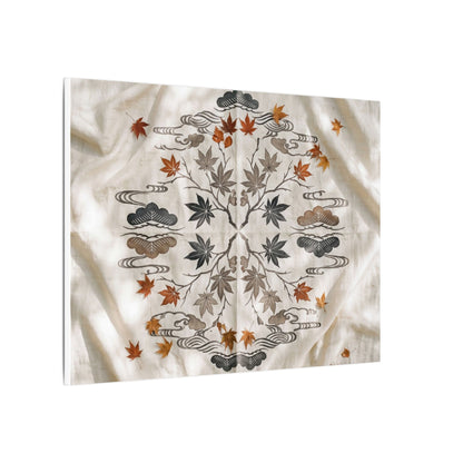 Elegant Silk Drape Canvas Art - Japanese Pattern Japandi