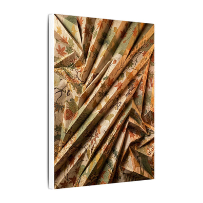 Paper Fold Autumn Canvas Art | Japandi Earthy Design