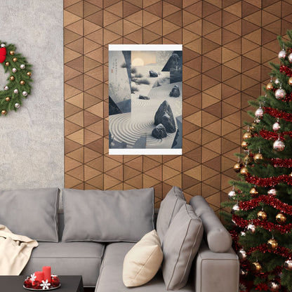Dawn Rock Garden Wall Art Print - Zen Seijaku