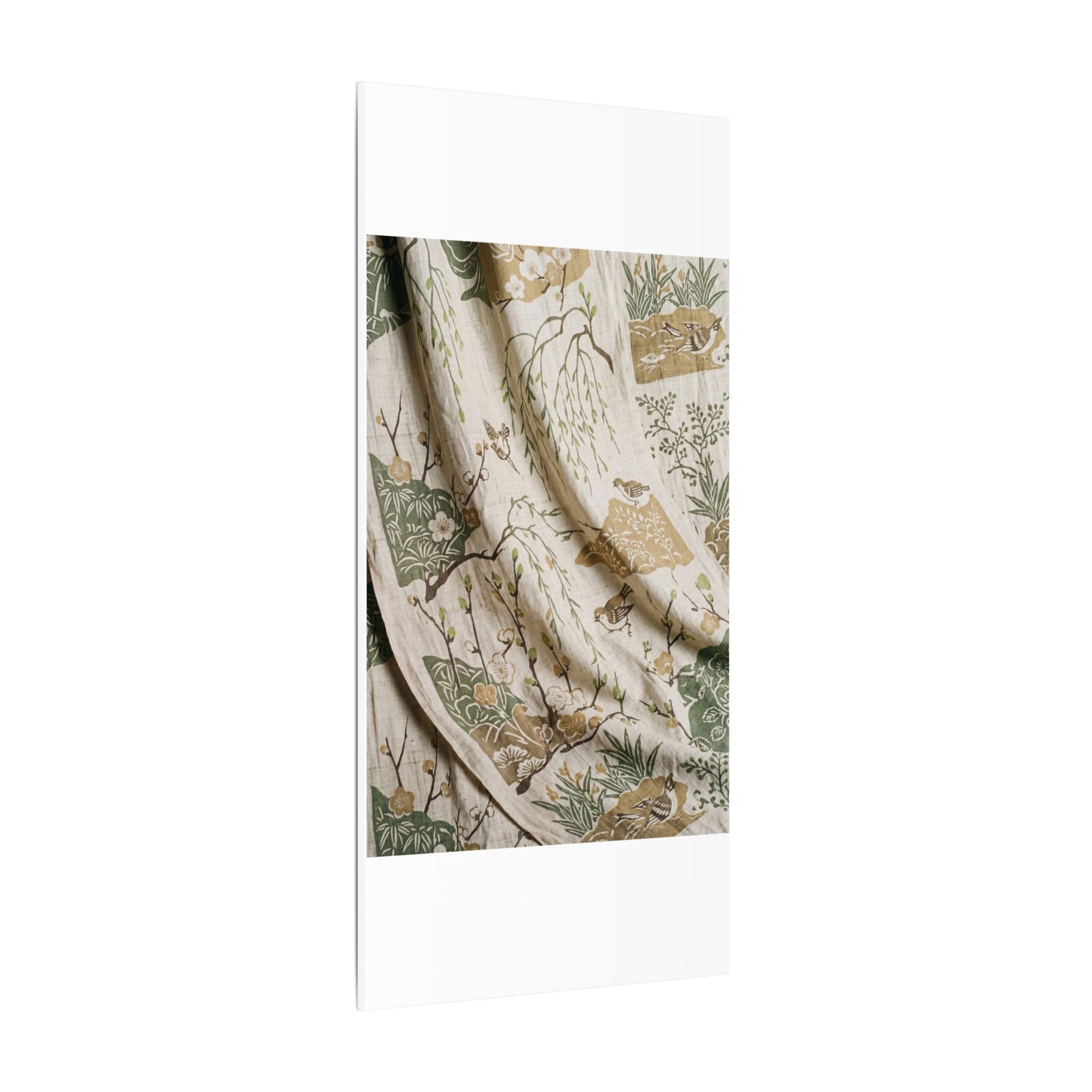 Silk Drape Canvas Art | Spring Japandi Japanese Pattern Art
