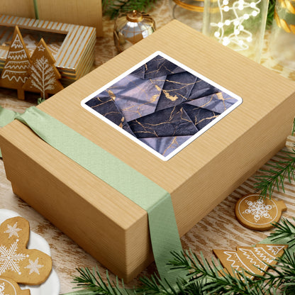 Seijaku Paper Fold Sticker - Kintsugi Gold Vein Art Print