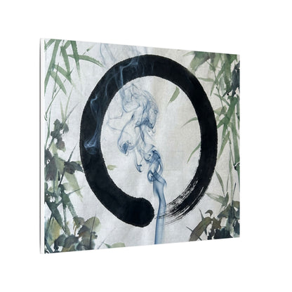 Zen Incense Smoke in Moonlight | Enso Canvas Art
