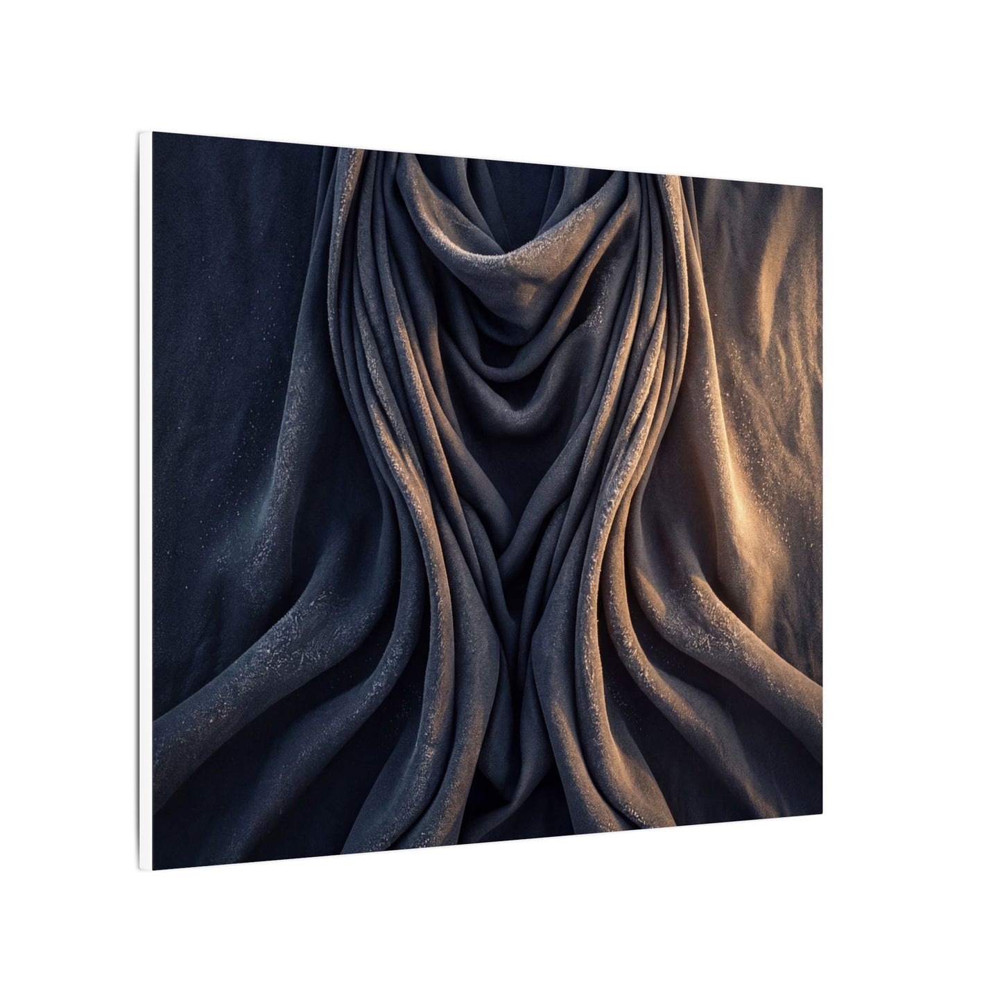 Moody Silk Drape Canvas Art - Shadow Zen Dark Japandi
