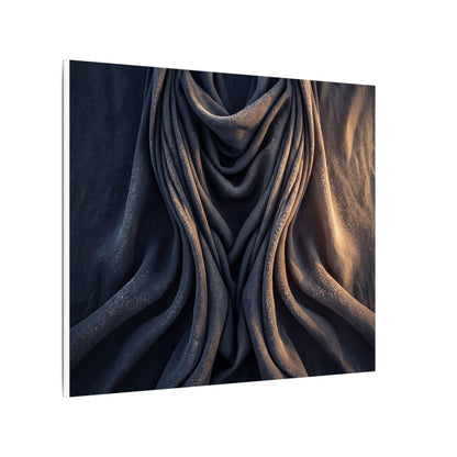 Moody Silk Drape Canvas Art - Shadow Zen Dark Japandi