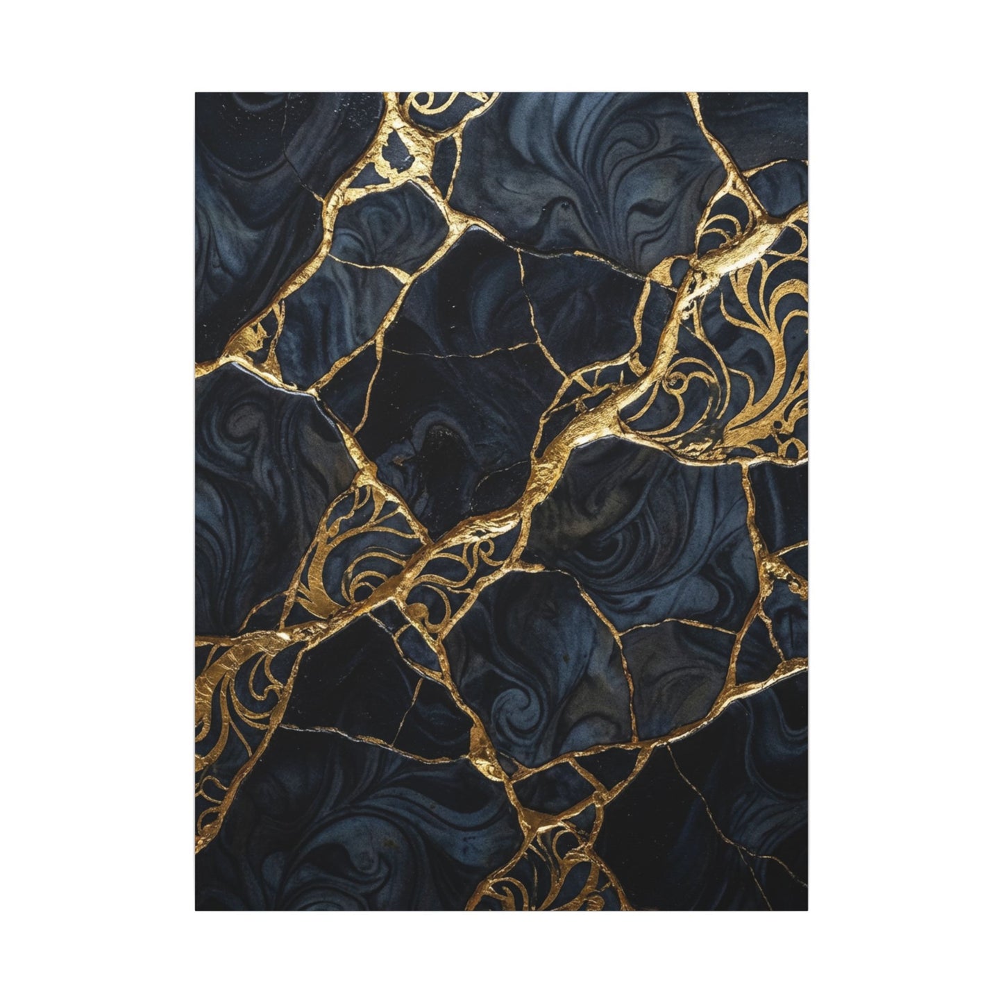 Kintsugi Gold Vein Canvas Art