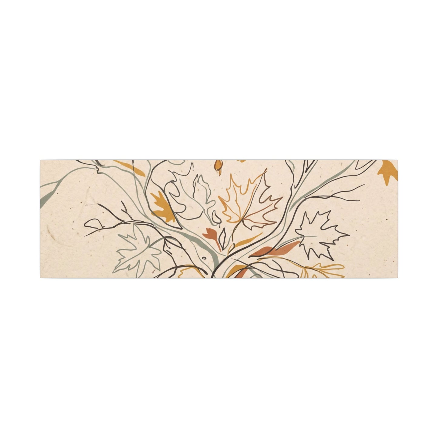 Warm Shadow Play Canvas Art - Minimal Line Japandi